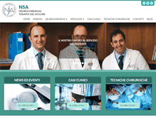 Tablet Screenshot of nsaneurochirurgia.it